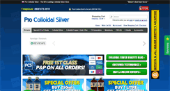 Desktop Screenshot of procolloidalsilver.com