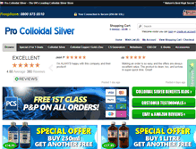 Tablet Screenshot of procolloidalsilver.com